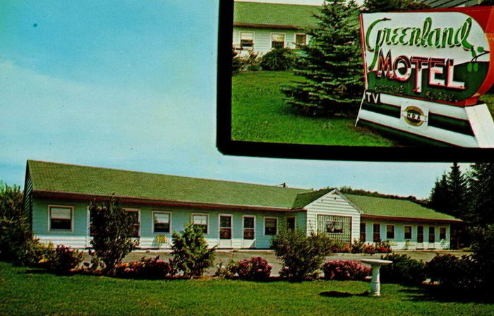 Greenland Motel - Postcard View